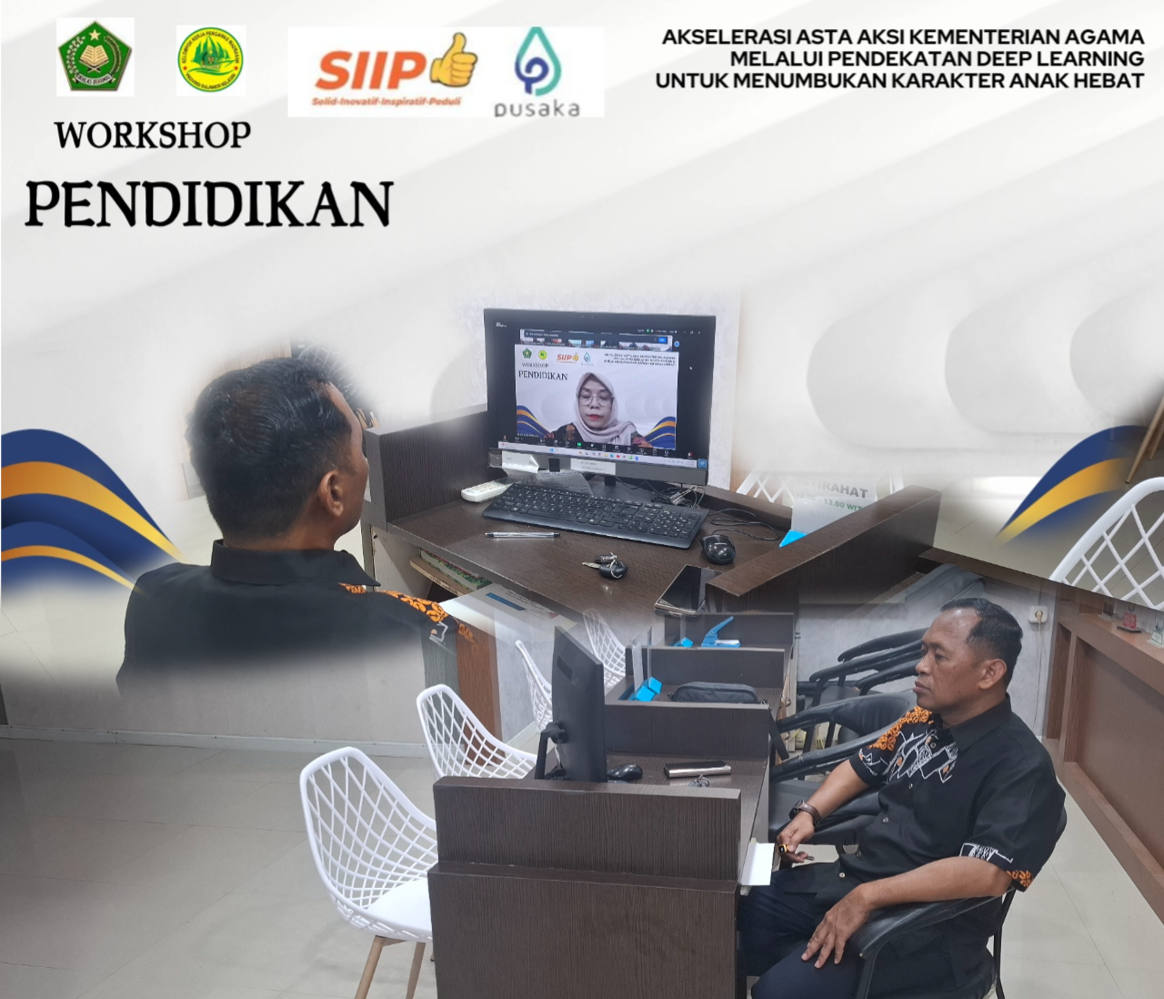 Foto Kakankemenag Kota Makassar H.Irman saat memberikan materi