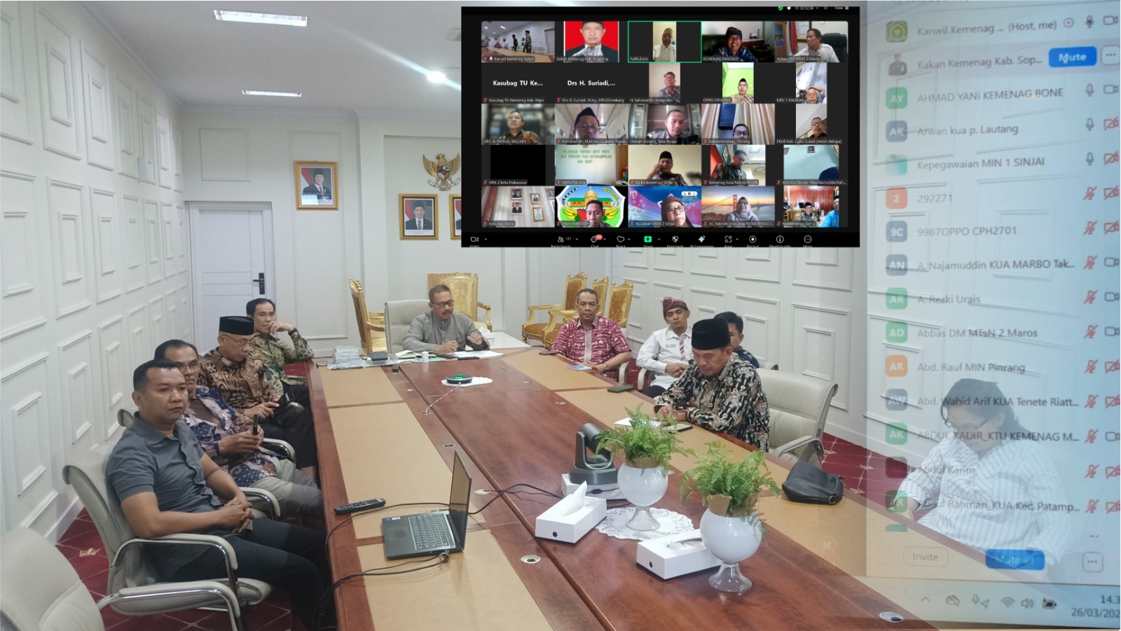 Kakanwil Kemenag Sulsel Pimpin Rakor jelang Libur Hari Raya